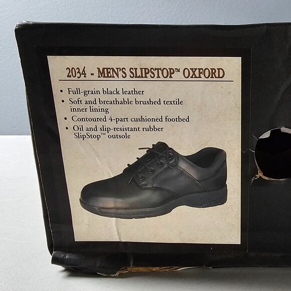 Rocky Men's Oxford Work Shoe Slip Stop Plain Toe 2034 Size 7 EW - Picture 8 of 9